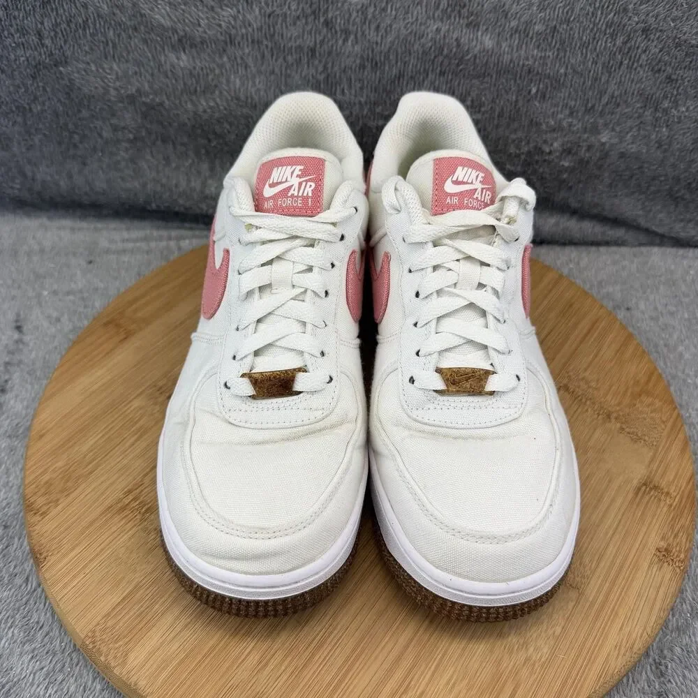 Nike Air Force 1 SE Catechu Shoes Womens Size 7.5 White Pink Sneakers CZ0269-101